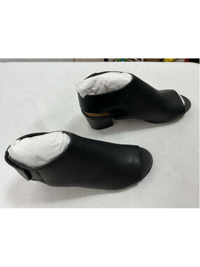 Womans New In Box City Classified Harlyn Peep Toe Sling Back Booties 8 Black